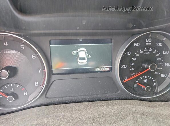 3KPF44AC3ME354008 2021 KIA FORTE Черный Вид щитка приборов