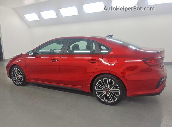 3KPF44AC5ME415097 2021 KIA FORTE Red Задня ліва чверть