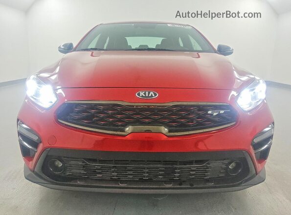 3KPF44AC5ME415097 2021 KIA FORTE Red Вид ззаду