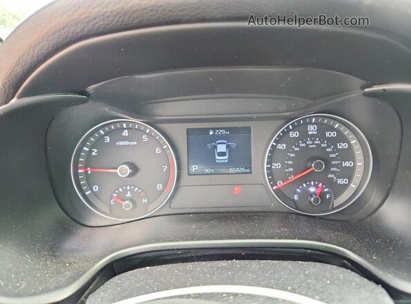 3KPF44AC6LE153847 2020 KIA FORTE Black Instrument cluster view