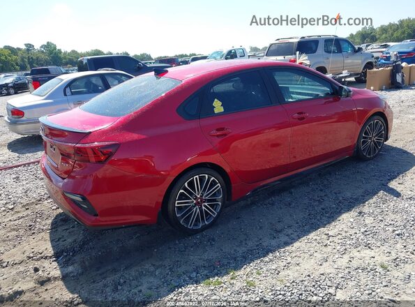 3KPF44AC6ME294774 2021 KIA FORTE Maroon Tył prawy