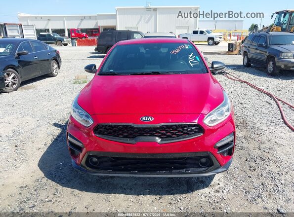 3KPF44AC6ME294774 2021 KIA FORTE Maroon Widok zestawu wskaźników