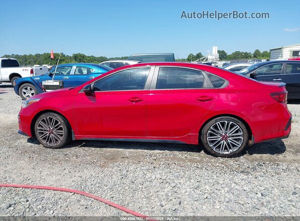 3KPF44AC6ME294774 2021 KIA FORTE Maroon Widok wnętrza 360 stopni