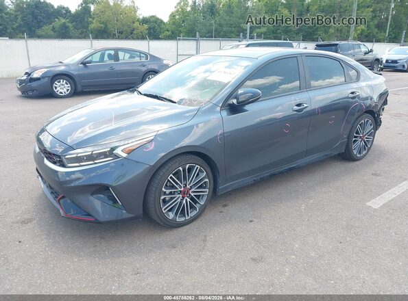 3KPF44AC6PE681782 2023 KIA FORTE Gray Vista tres cuartos delantera izquierda