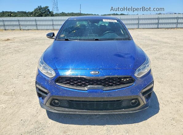 3KPF44AC8LE253710 2020 KIA FORTE Blue Front view