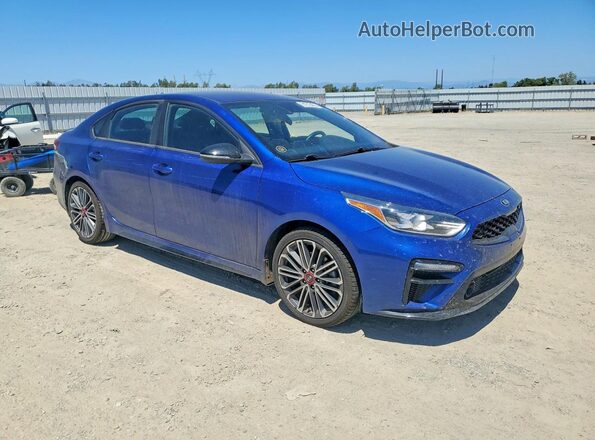 3KPF44AC8LE253710 2020 KIA FORTE Blue Front right
