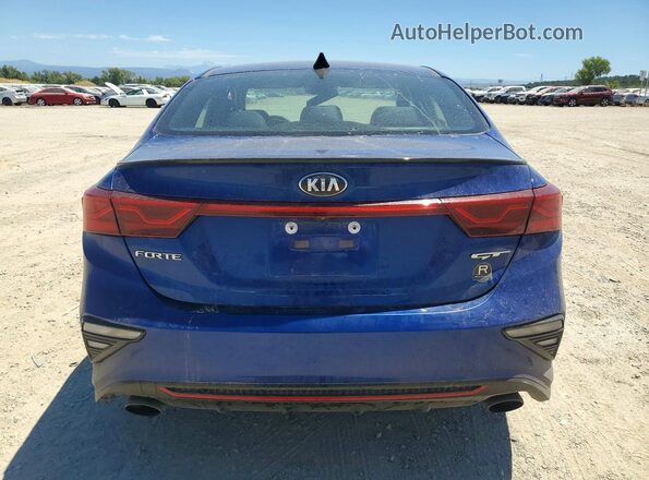 3KPF44AC8LE253710 2020 KIA FORTE Blue Rear view