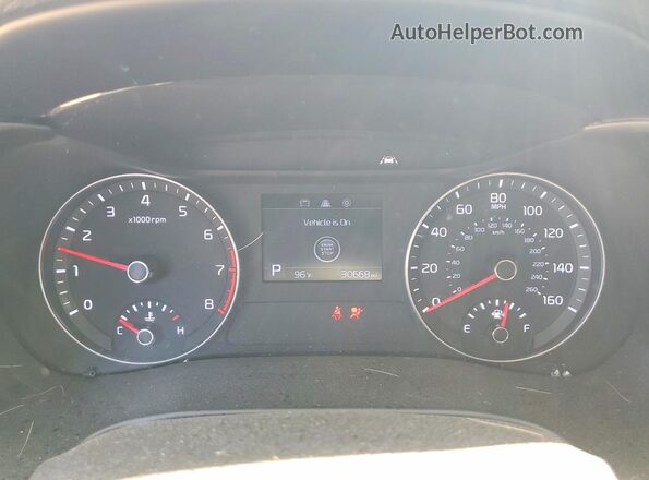 3KPF44AC8LE253710 2020 KIA FORTE Blue Instrument cluster view