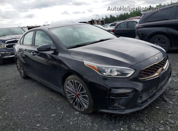 3KPF44AC8ME299149 2021 KIA FORTE Черный Передняя правая четверть