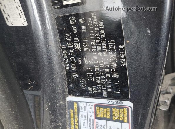 3KPF44AC8PE530216 2023 KIA FORTE Gray Engine compartment view