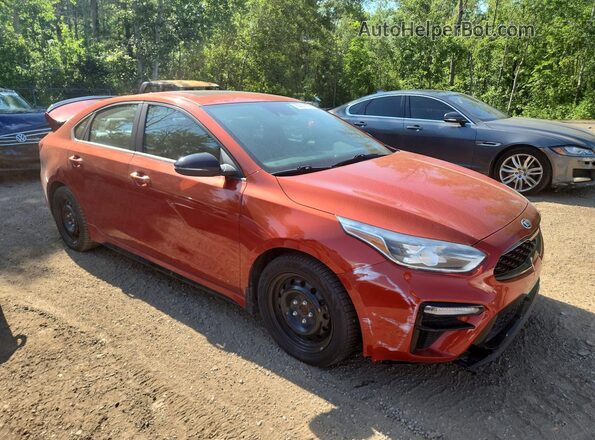 3KPF44ACXME277864 2021 KIA FORTE Оранжевый Передняя правая четверть