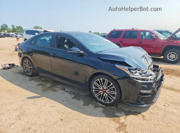 3KPF44ACXME378533 2021 KIA FORTE Black Przód prawy