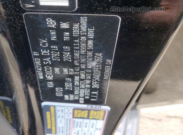 3KPF54AD0PE673604 2023 KIA FORTE Black Вид наклейки з VIN-кодом
