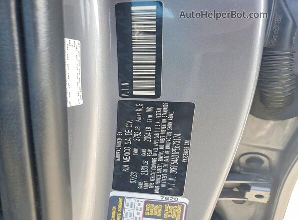 3KPF54AD1PE673174 2023 KIA FORTE Silver Вид підкапотного простору