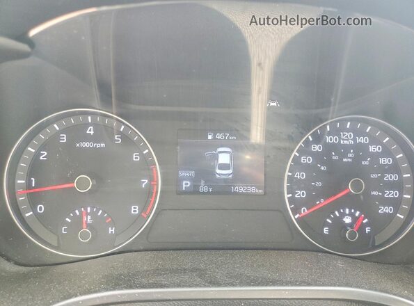 3KPF54AD2ME308787 2021 KIA FORTE White ხელსაწყოთა პანელის ხედი
