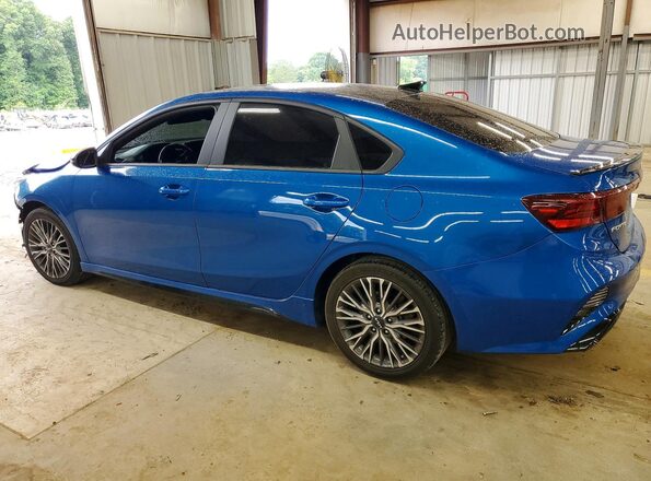3KPF54AD2NE450154 2022 KIA FORTE Blue Задня ліва чверть