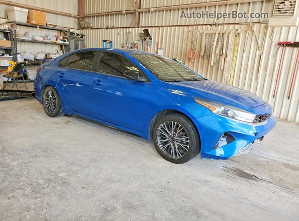 3KPF54AD2NE491609 2022 KIA FORTE Blue Передня права чверть