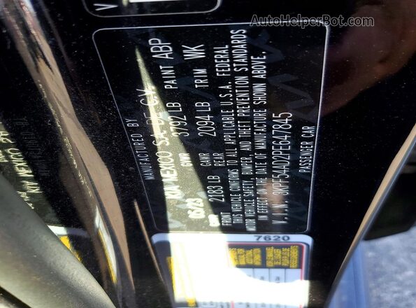3KPF54AD2PE647845 2023 KIA FORTE Black ძრავის განყოფილების ხედი
