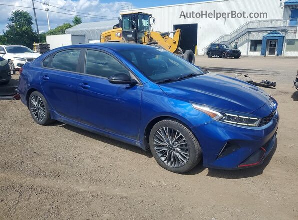 3KPF54AD2PE648803 2023 KIA FORTE Синий Передняя правая четверть