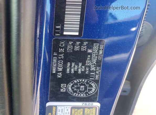 3KPF54AD2PE648803 2023 KIA FORTE Синий Вид наклейки с VIN-кодом