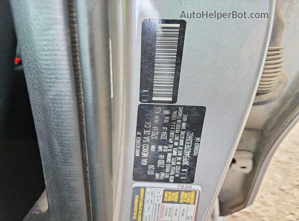 3KPF54AD2RE826602 2024 KIA FORTE Silver Vista de la etiqueta del VIN