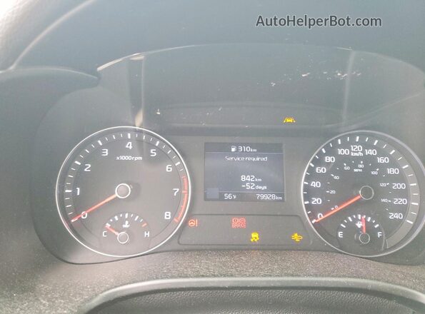 3KPF54AD3LE258271 2020 KIA FORTE White Widok zestawu wskaźników