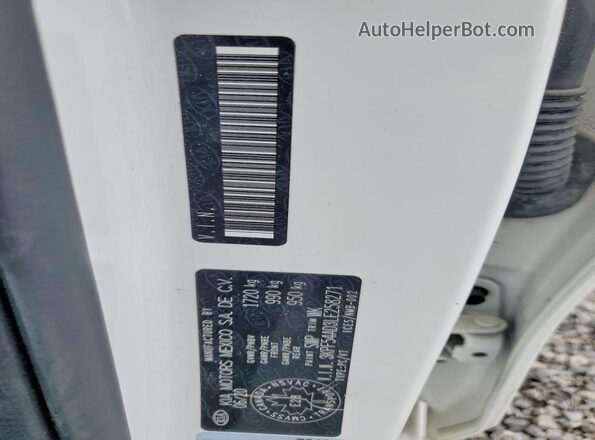 3KPF54AD3LE258271 2020 KIA FORTE White Widok naklejki z numerem VIN