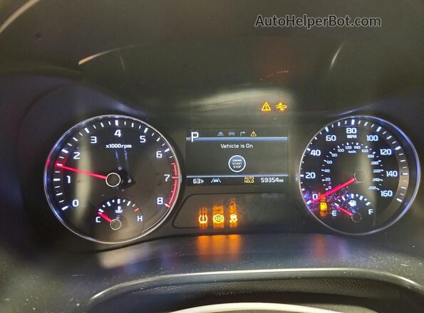 3KPF54AD3PE621920 2023 KIA FORTE Blue ხელსაწყოთა პანელის ხედი