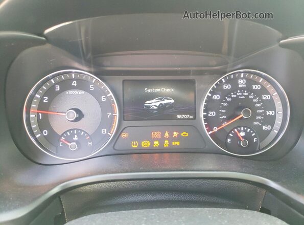 3KPF54AD4NE484032 2022 KIA FORTE White Вид щитка приладів