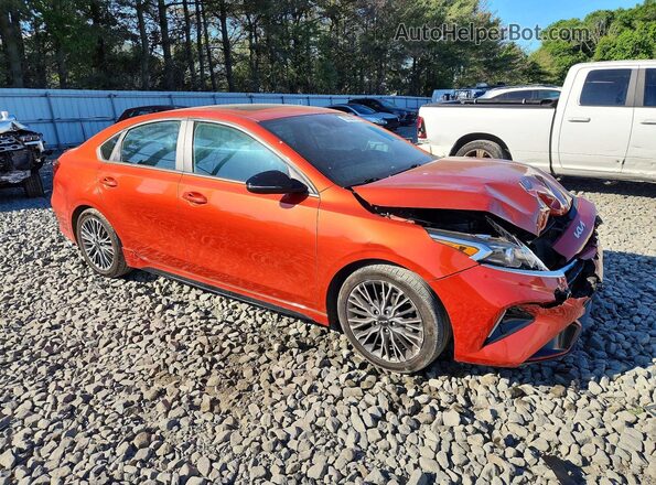 3KPF54AD4PE639925 2023 KIA FORTE Оранжевый Передняя правая четверть