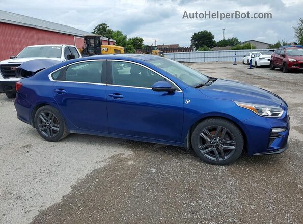 3KPF54AD5ME296778 2021 KIA FORTE Blue Front right