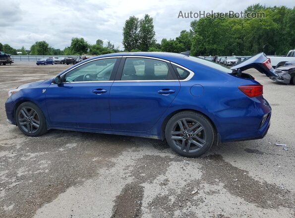 3KPF54AD5ME296778 2021 KIA FORTE Blue Rear left