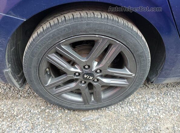 3KPF54AD5ME296778 2021 KIA FORTE Blue VIN sticker view