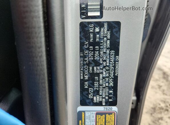 3KPF54AD5PE646639 2023 KIA FORTE Silver ძრავის განყოფილების ხედი