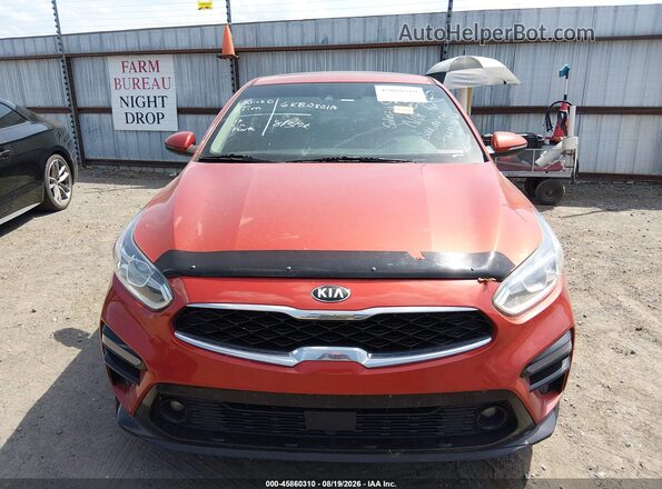 3KPF54AD6KE067894 2019 KIA FORTE Orange Vista del cuadro de instrumentos