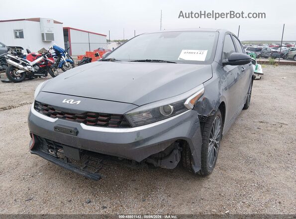 3KPF54AD6NE489961 2022 KIA FORTE Gray Front view