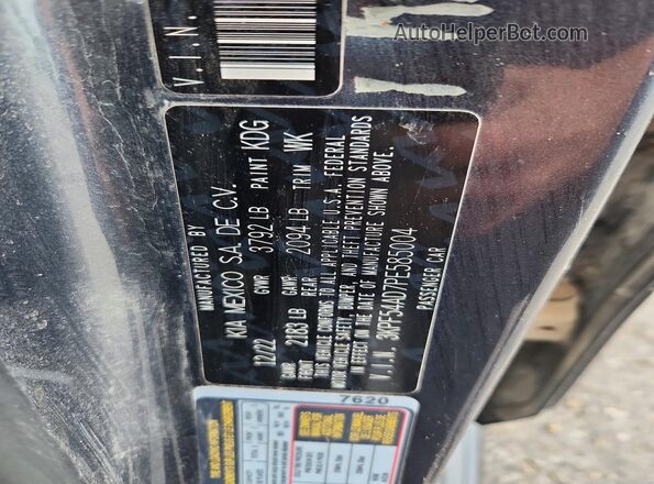 3KPF54AD7PE585004 2023 KIA FORTE Gray Вид наклейки з VIN-кодом
