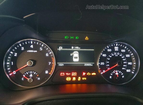 3KPF54AD8RE788759 2024 KIA FORTE Blue ხელსაწყოთა პანელის ხედი
