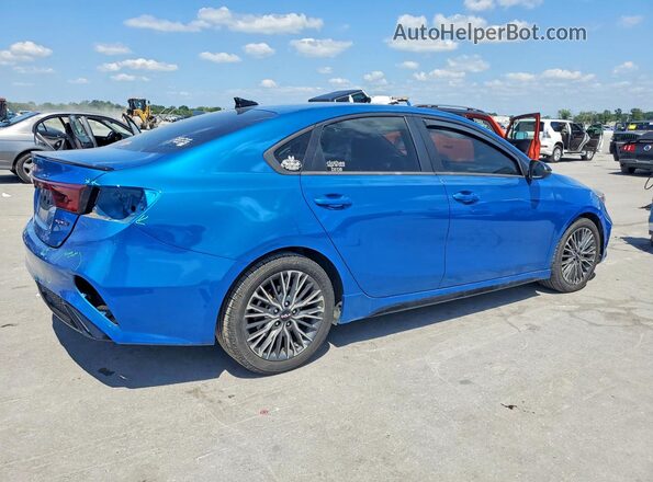3KPF54AD9NE444691 2022 KIA FORTE Blue Rear right