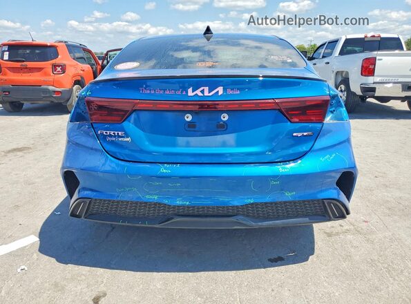 3KPF54AD9NE444691 2022 KIA FORTE Blue Rear view