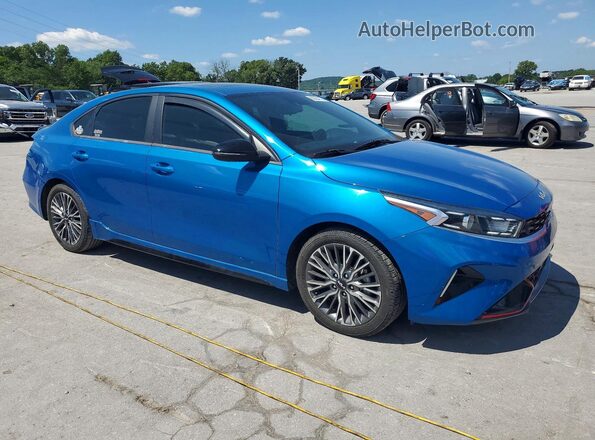 3KPF54AD9NE444691 2022 KIA FORTE Blue Front right