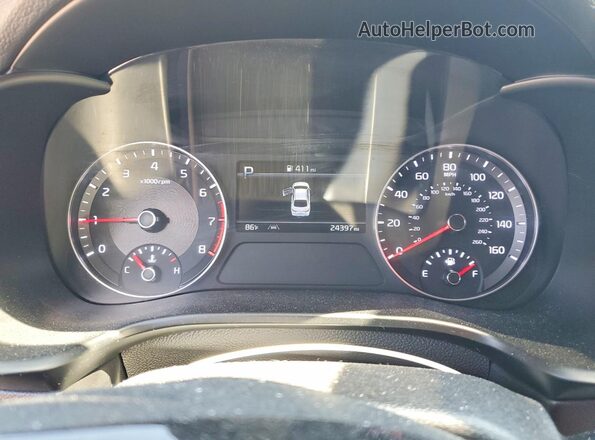3KPF54AD9NE444691 2022 KIA FORTE Blue Instrument cluster view