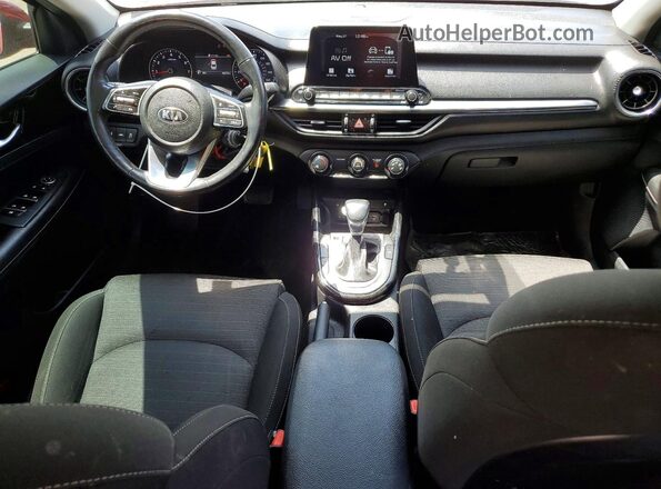 3KPF54ADXLE158569 2020 KIA FORTE Red Widok deski rozdzielczej