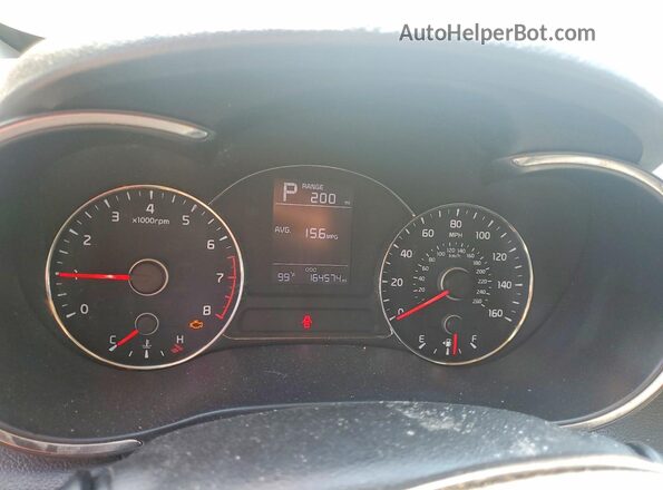 3KPFK4A70HE027581 2017 KIA FORTE Silver Vista del cuadro de instrumentos