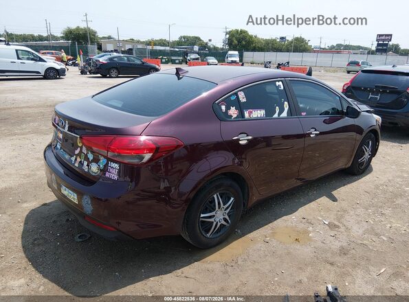 3KPFK4A70HE047345 2017 KIA FORTE Burgundy Trasero derecho