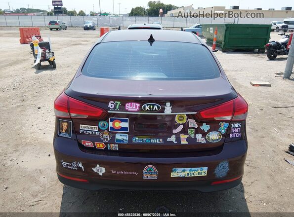 3KPFK4A70HE047345 2017 KIA FORTE Burgundy 