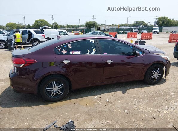 3KPFK4A70HE047345 2017 KIA FORTE Burgundy Vista interior de 360 grados