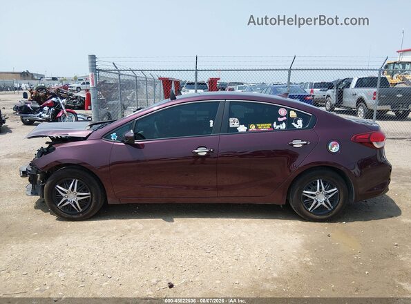 3KPFK4A70HE047345 2017 KIA FORTE Burgundy 