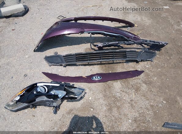 3KPFK4A70HE047345 2017 KIA FORTE Burgundy Vista del cuadro de instrumentos
