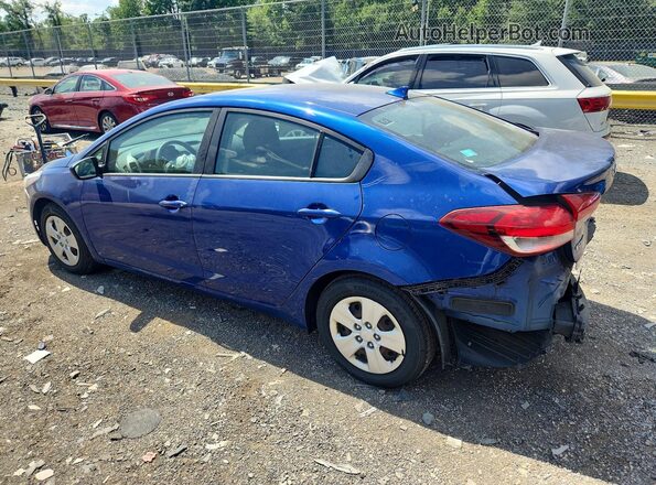 3KPFK4A70HE076523 2017 KIA FORTE Blue Задня ліва чверть